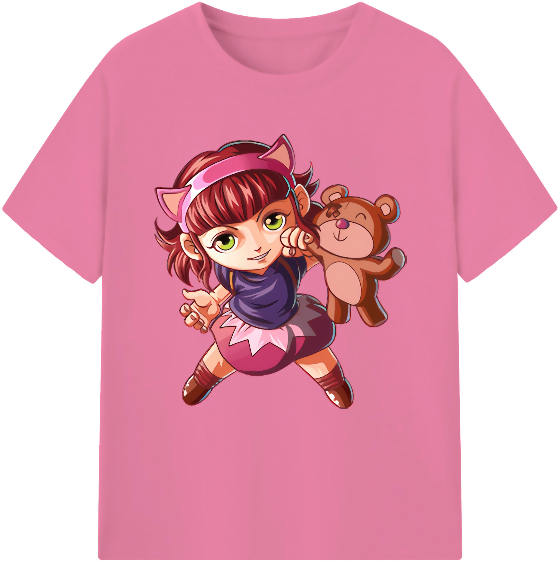リーグ・オブ・レジェンド League of Legends LOL 綿100％半袖Tシャツ（フロントプリント）